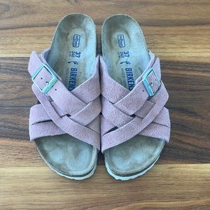 Birkenstock Lugano pink suede